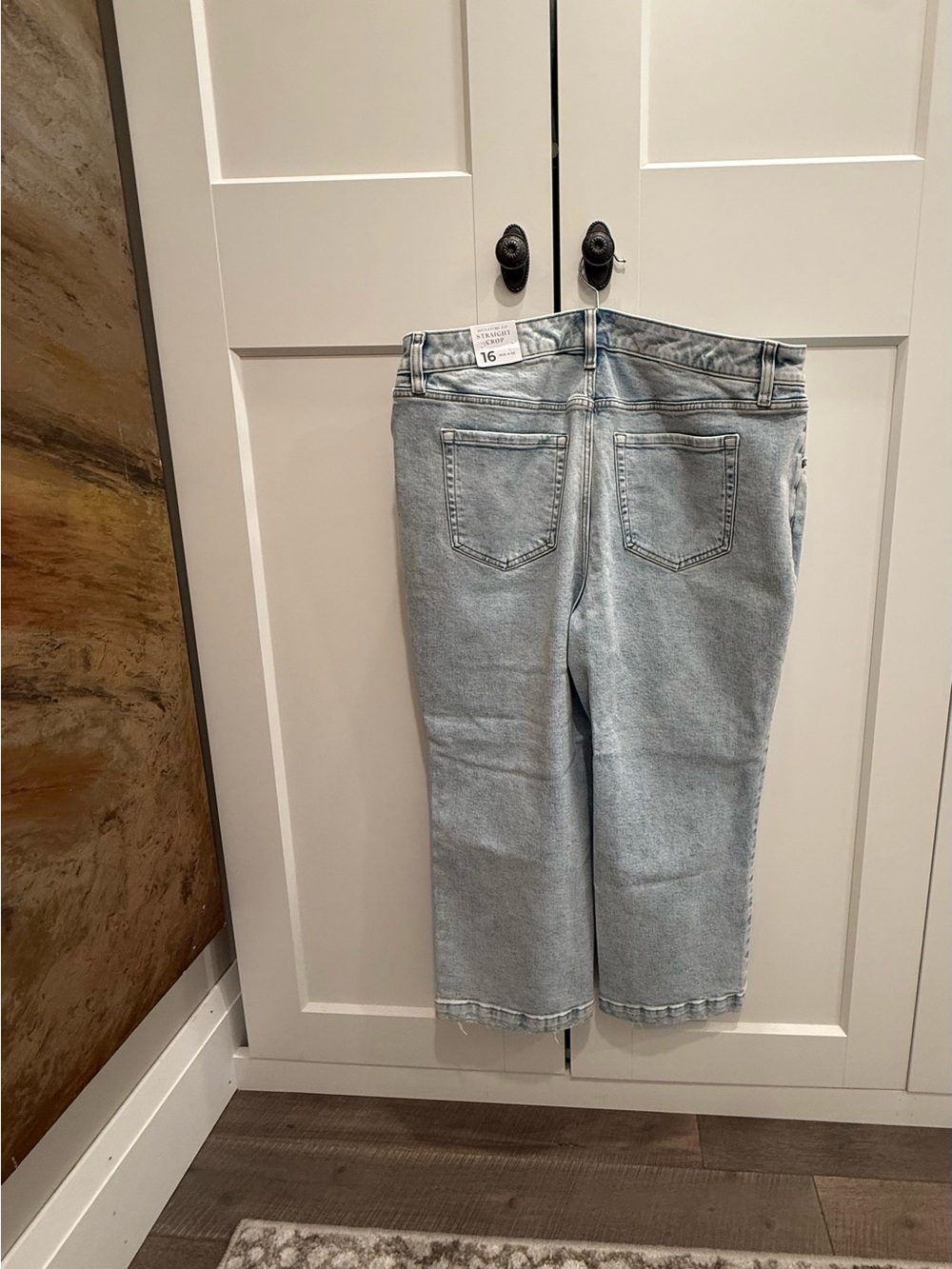 Light Blue Ankle Crop Women’s Jeans - Straight Crop